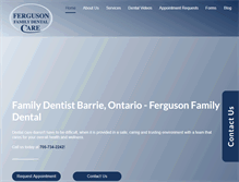 Tablet Screenshot of fergusonfamilydental.com